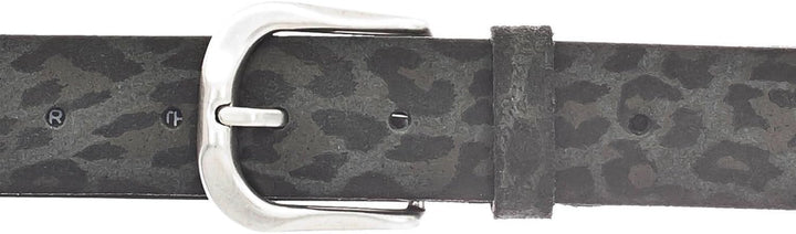 Vanzetti Animal Scouting 35mm Leather Belt W110 Leo Gray