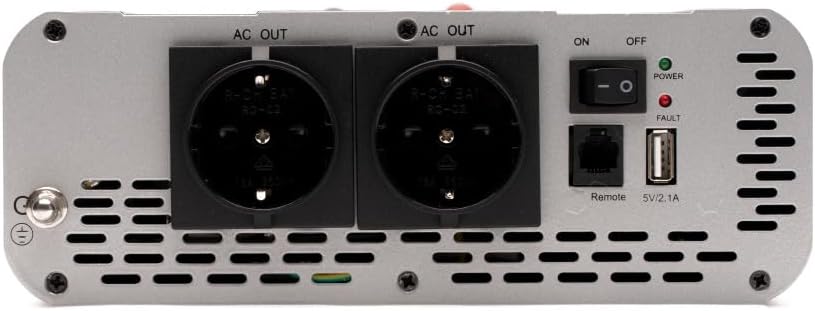 NOQON NSC524 500W/24V Sinus-Wechselrichter mit Ladegerät, NVS- und USV-Funktion
