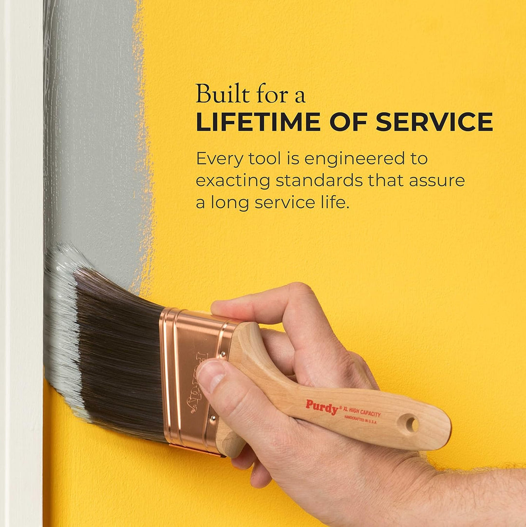 Purdy 144380425 White Bristle Serie Zweig Flachpinsel 6,4 cm, 6,4 cm