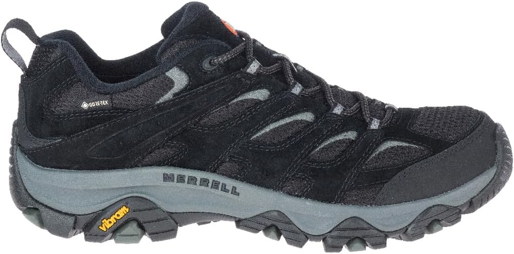 Merrell Herren Moab 3 GTX Wanderschuh 43 EU Black Grey, 43 EU Black Grey