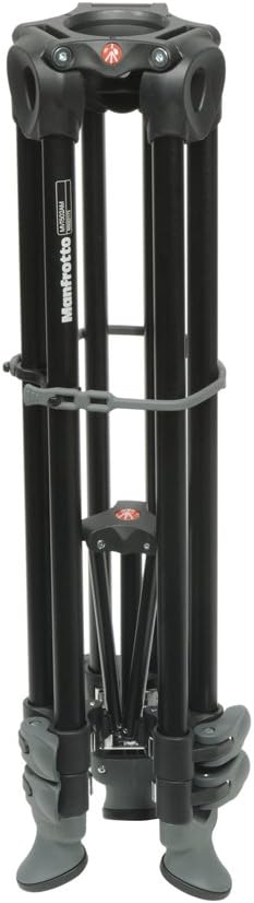 Manfrotto MVK502AM-1, Professional Fluid Video System Aluminium Tripod with Telescope Twin Leg, 75mm