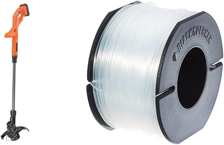 Black+Decker Rasentrimmer (18V 1,5Ah, 25 cm Schnittbreite, AFS Reflex Fadenverlängerung, für kleine