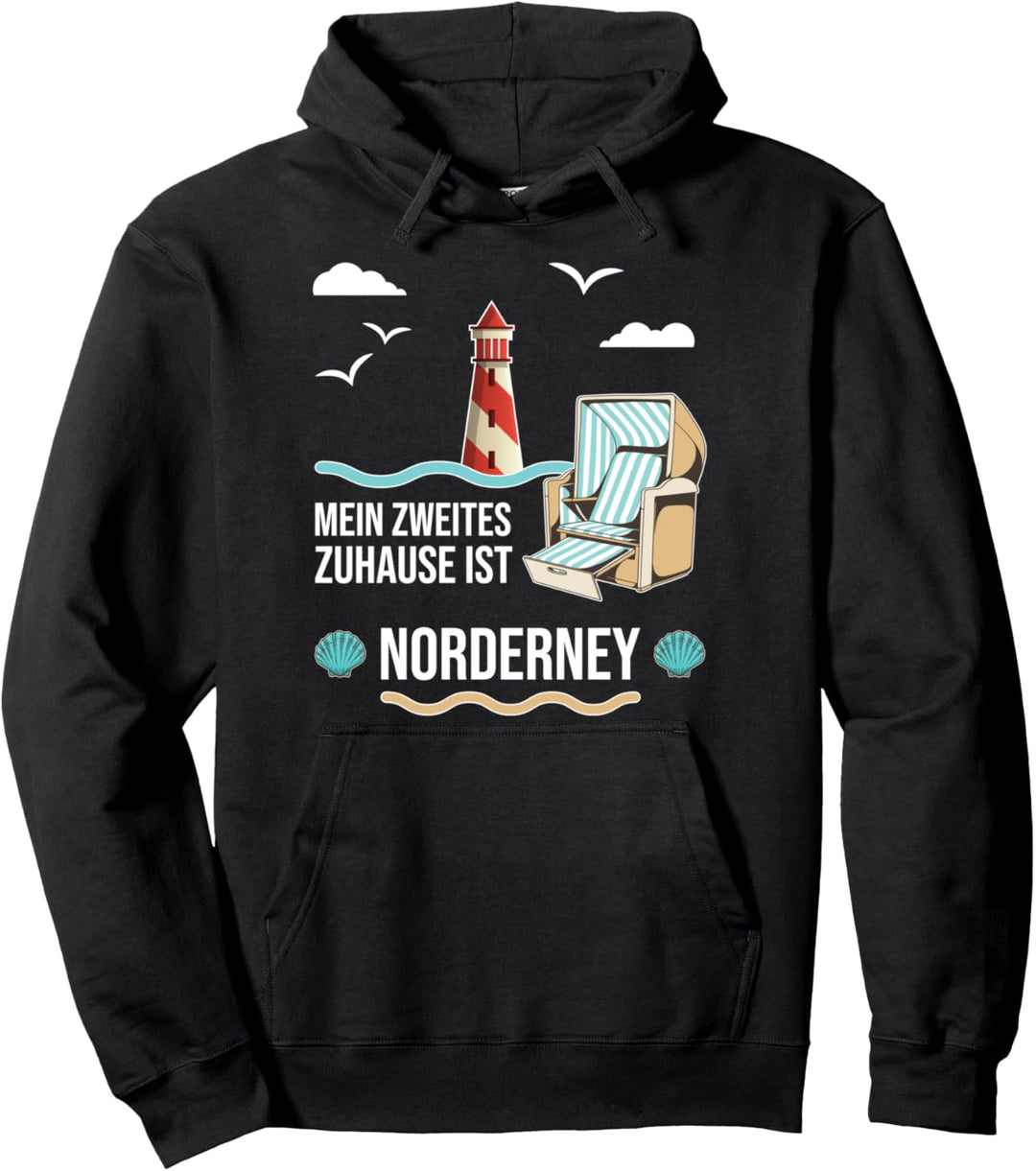 Urlaub auf Norderney mein zweites Zuhause an der Nordsee Pullover Hoodie