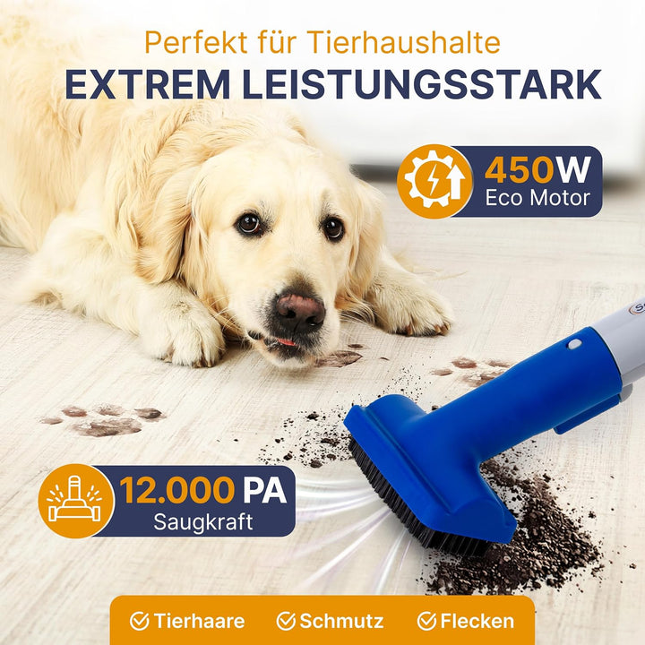 MultiCleaner WS450 5in1 Gerät für Teppiche, Treppen, Polster, Sofa, Auto, Tiere, Flecken, Leistungss