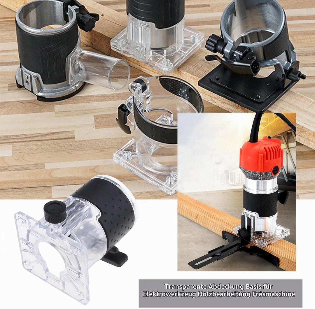 2x Holzbearbeitungs-Trimmer-Router-Basis für 65mm Innendurchmesser Kompatibel mit Makita-Router Tran