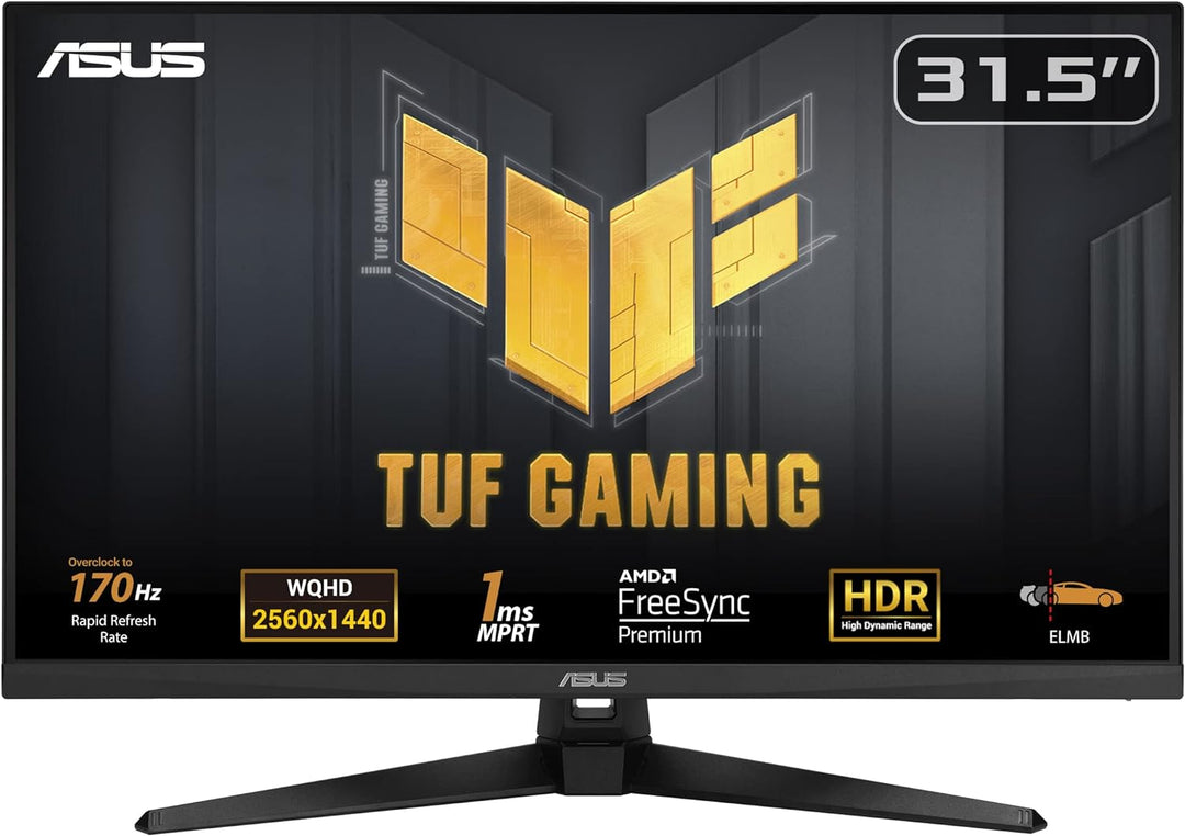 ASUS TUF Gaming VG32AQL1A - 31,5 Zoll WQHD Monitor - 170 Hz, 1ms GtG, FreeSync Premium & G-Sync komp