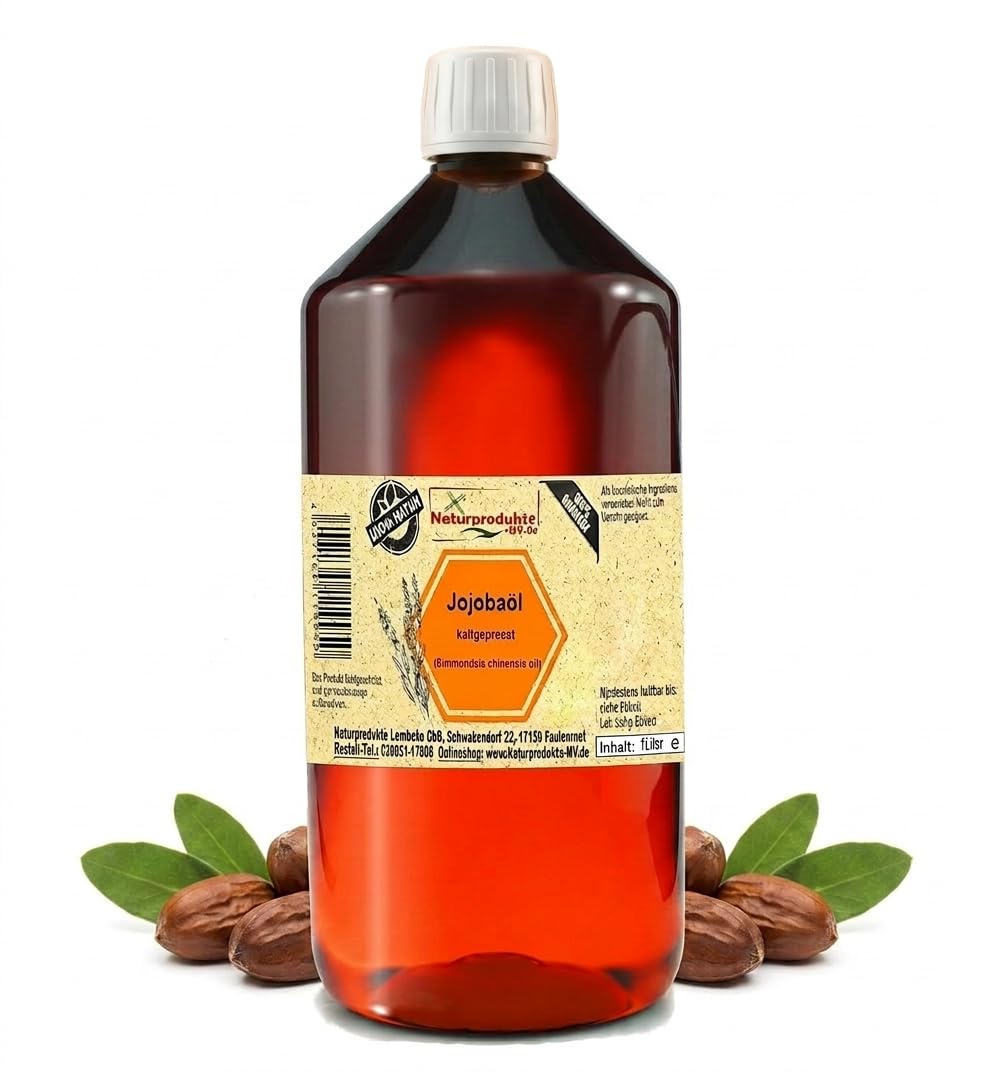 Jojobaöl kaltgepresst (1000 ml) Jojoba Öl kaltgepresst