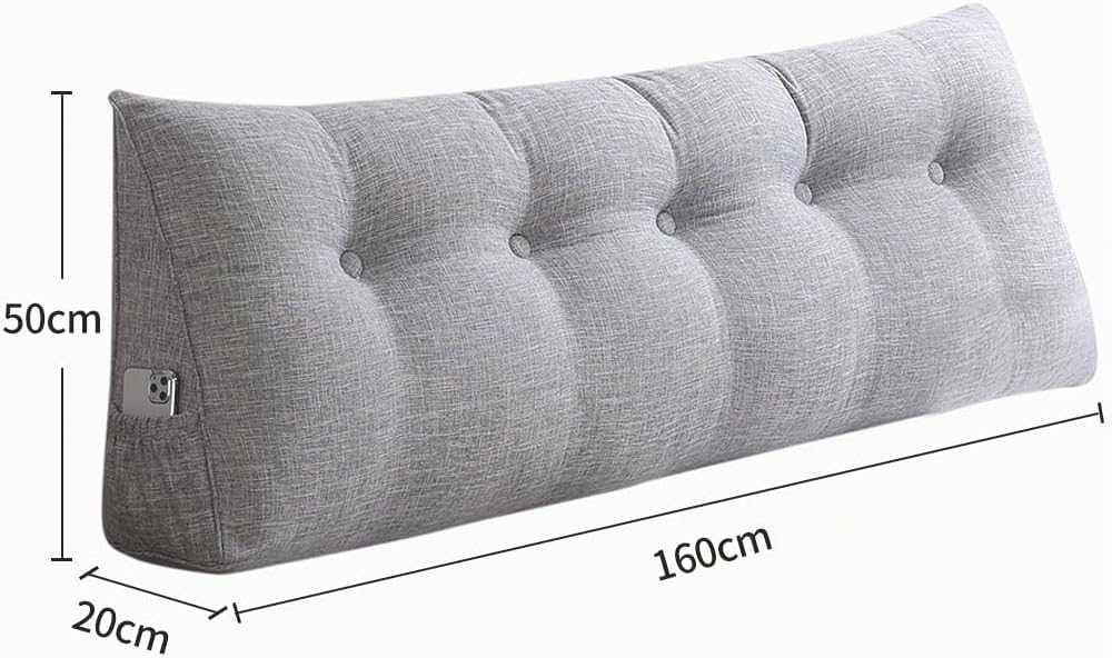 OHMG Rückenkissen, Lesekissen für Bett und Sofa, 200cm-Komfortables Wandkissen Bett, Bietet Optimale