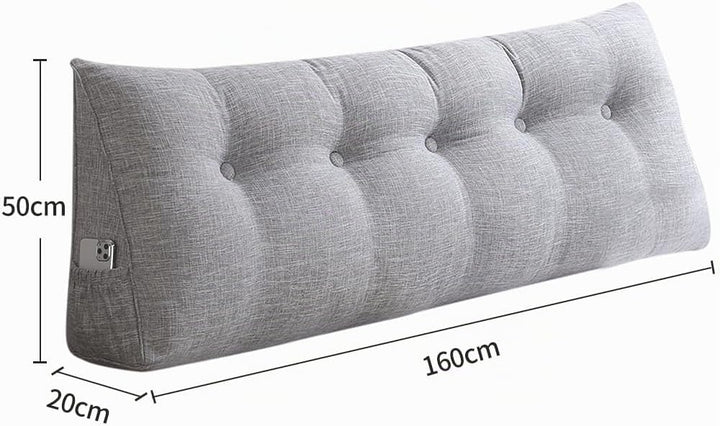 OHMG Rückenkissen, Lesekissen für Bett und Sofa, 200cm-Komfortables Wandkissen Bett, Bietet Optimale