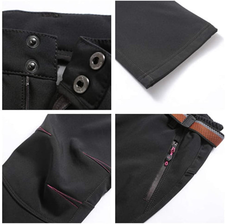 Damen Outdoorhose Softshellhose Wanderhose Gefüttert Fleece Warm Wasserdicht Winddicht Softshell Win