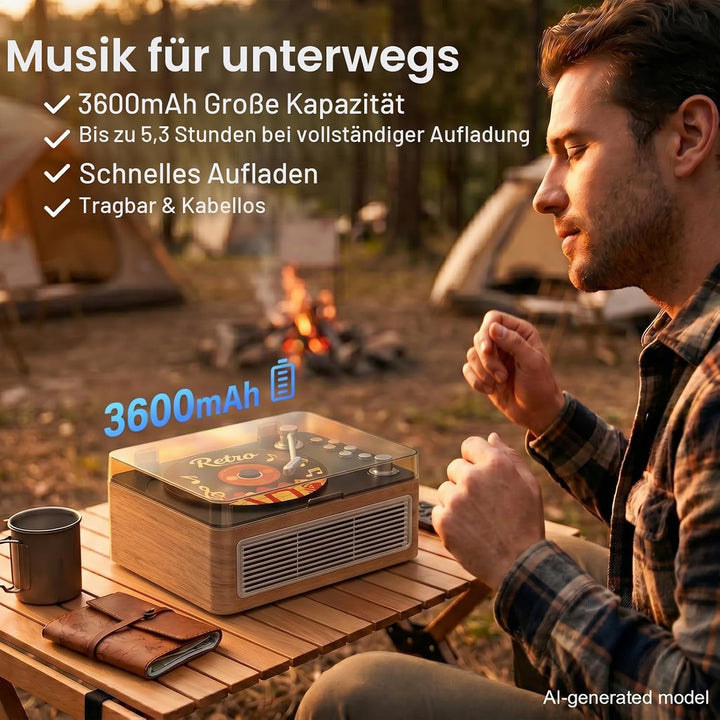 Gueray Tragbarer CD Player Bluetooth CD-Player mit Lautsprecher &amp; Radio &amp; Fernbedienung Unterstützt