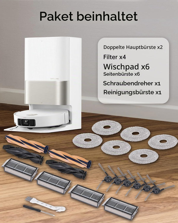 Zubehörset Ersatz für Dreame X50 Ultra Complete/L50 Pro Ultra/L40s Pro Ulta/X50 Master Saugroboter,