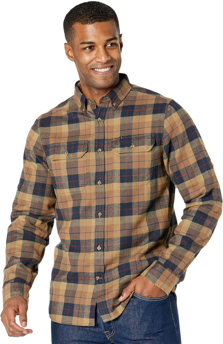 Fjällräven Herren Flanellhemd Sarek Heavy S Dark Sand, S Dark Sand