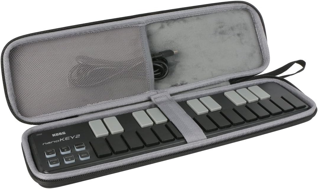 co2CREA Hart Reise Schutz Hülle Etui Tasche für KORG nanoKEY2 /nanoPAD2 /nanoKONTROL2 USB-MIDI-Keybo