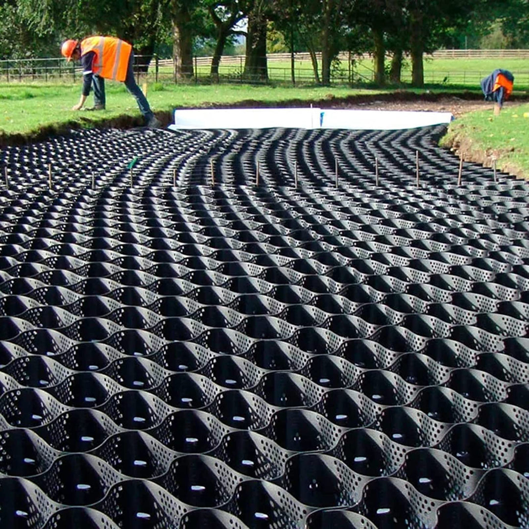 rasengitter Kunststoff Skalierbares Geogitter, Einfahrt Schottergitter Gartenschuppen Basis Kit Geoz
