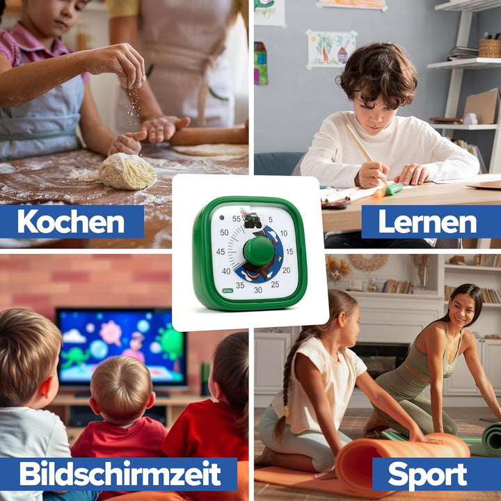 Visueller Timer für Kinder – TickTock Monster Truck – Zeitmanagement-Tool – 60 Minuten Countdown –
