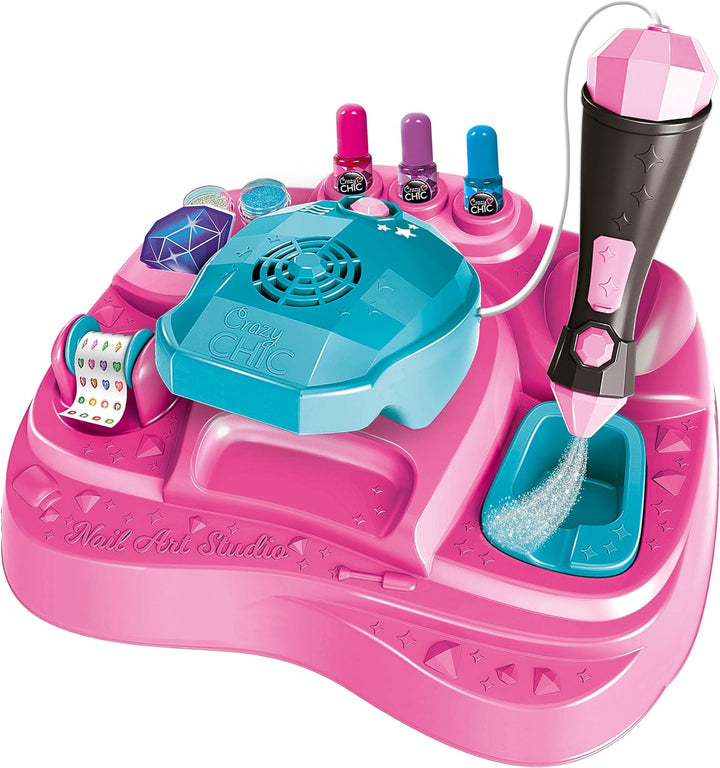 Clementoni Crazy Chic Superstar Nageldesign - Nagelstudio für Kinder ab 6 Jahren - Inkl. Nagellacke,
