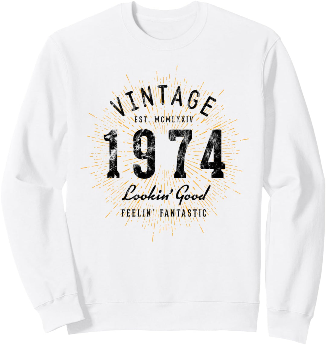Vintage Geburtstag geboren 1974 Sweatshirt