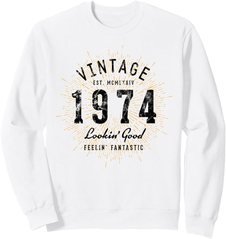 Vintage Geburtstag geboren 1974 Sweatshirt