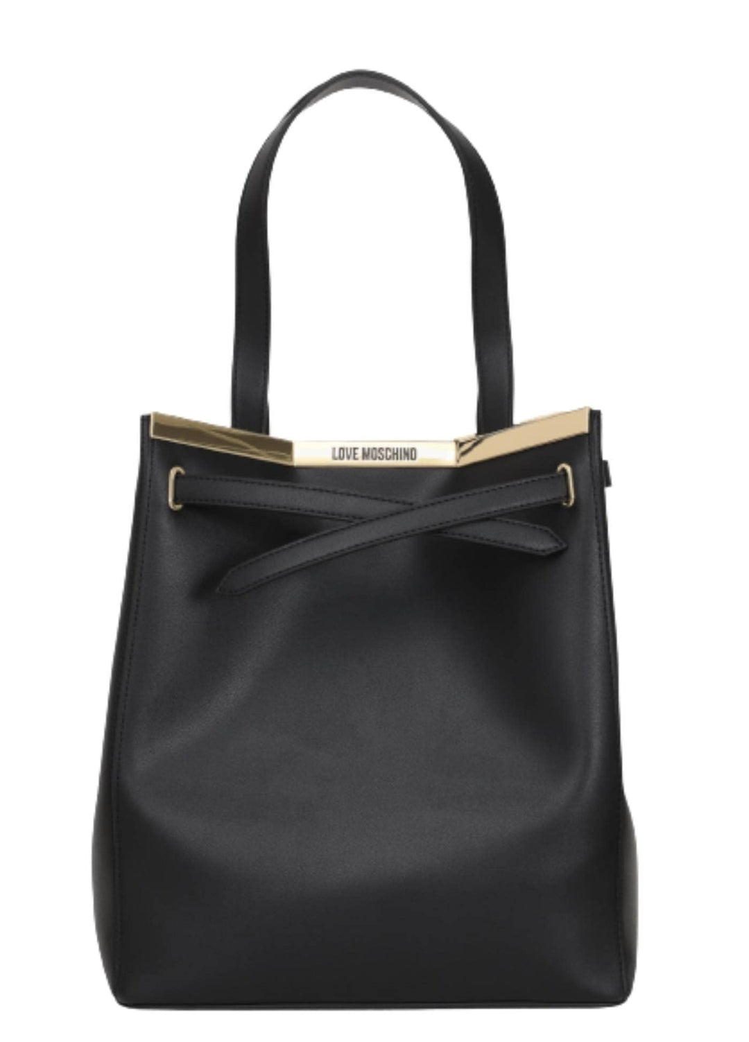 Love Moschino Women's Jc4323pp0gkf0 Shoulder Bag, 30X27X17 Schwarz, Schwarz