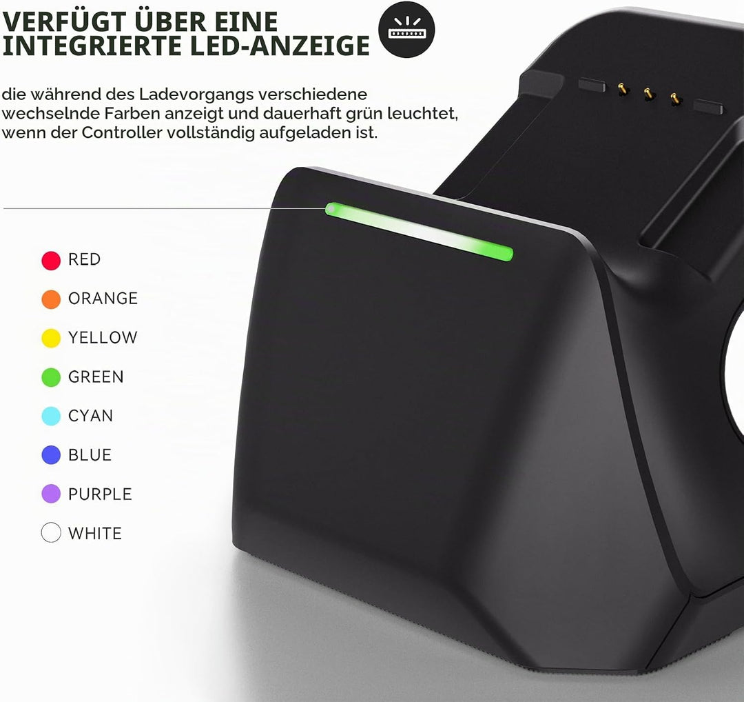 Ladestation für Xbox Elite Series 2 Controller, Magnetische Ladegerät Dock Zubehör für Xbox Elite Se