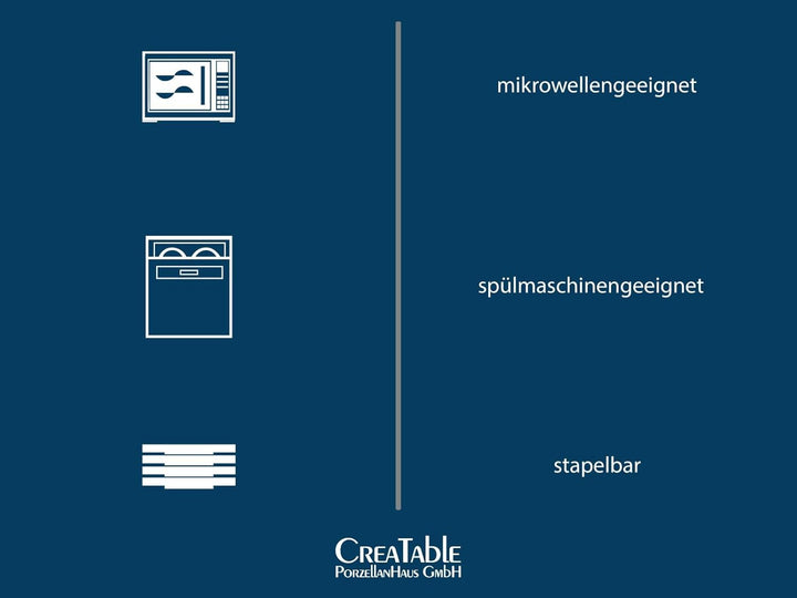CreaTable, 20298, Serie Nature Collection VINTAGE GARDEN, Geschirrset, Kombiservice 16 teilig Mehrfa