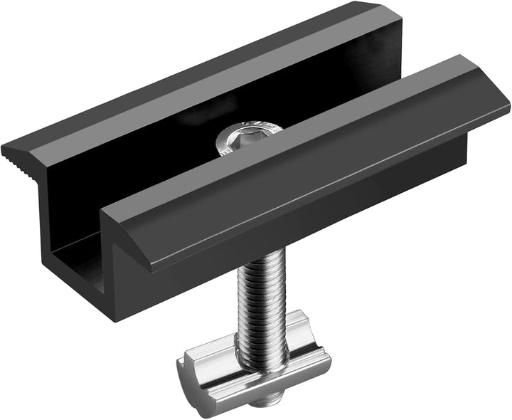 GETLITOOL PV Montageschiene Zubehör, 10PCS Aluminium Mittelklemme Photovoltaik Solarpanelen für Modu