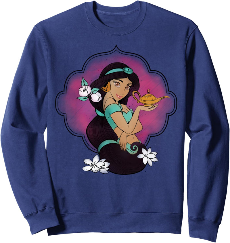 Disney Aladdin Jasmine And Lamp Portrait Sketch Sweatshirt