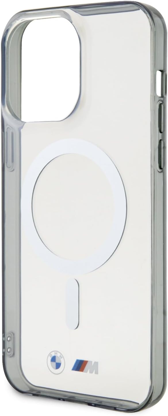 BMW BMHMP14XHCRS hülle für iPhone 14 Pro Max 6.7" transparent hardcase Silver Ring
