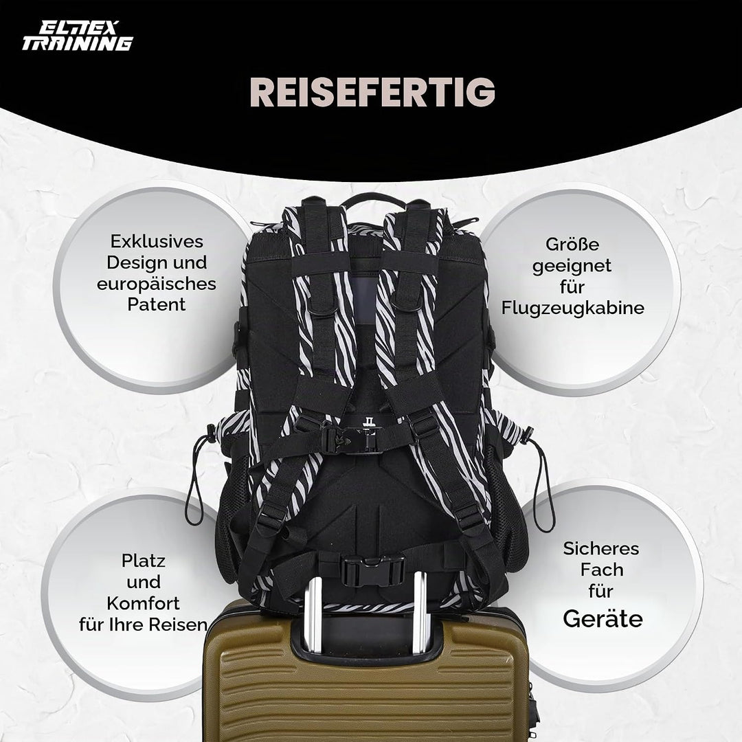 ELITRAINX ELITEX TRAINING Militär-Rucksack, 45 l, wasserdicht, Sport, Flugzeugkabine, CrossTraining,