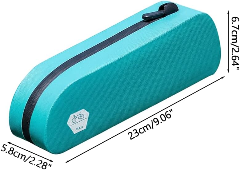 Rahmentasche, wasserdichte Fahrrad Oberrohrtasche,Zwei Montagemöglichkeiten mit Reissverschluss für