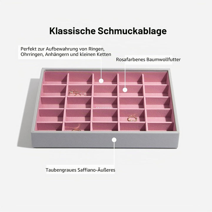 Stackers Grau Rosa Klassisch Schmuckschatulle - 4 Dove Grey/Rose, Dove Grey/Rose