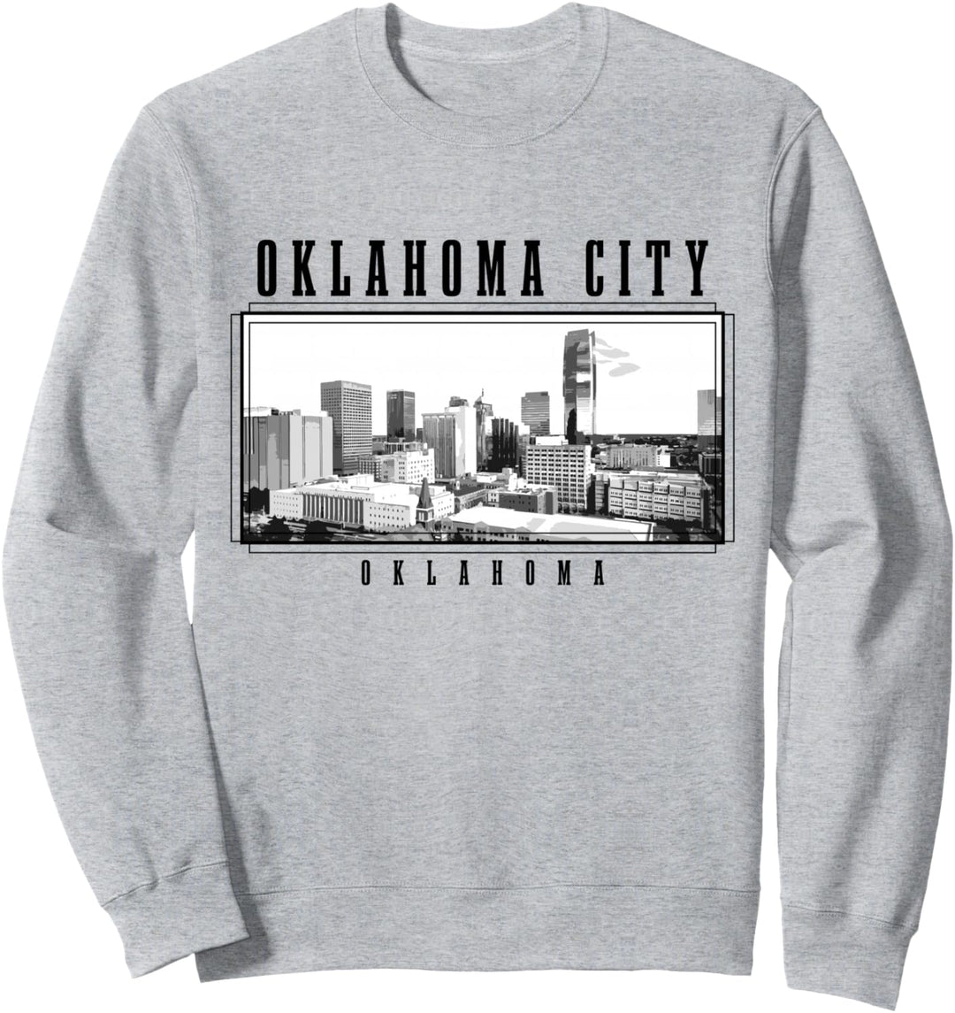 Oklahoma City Vintage USA Souvenir Skyline Sweatshirt