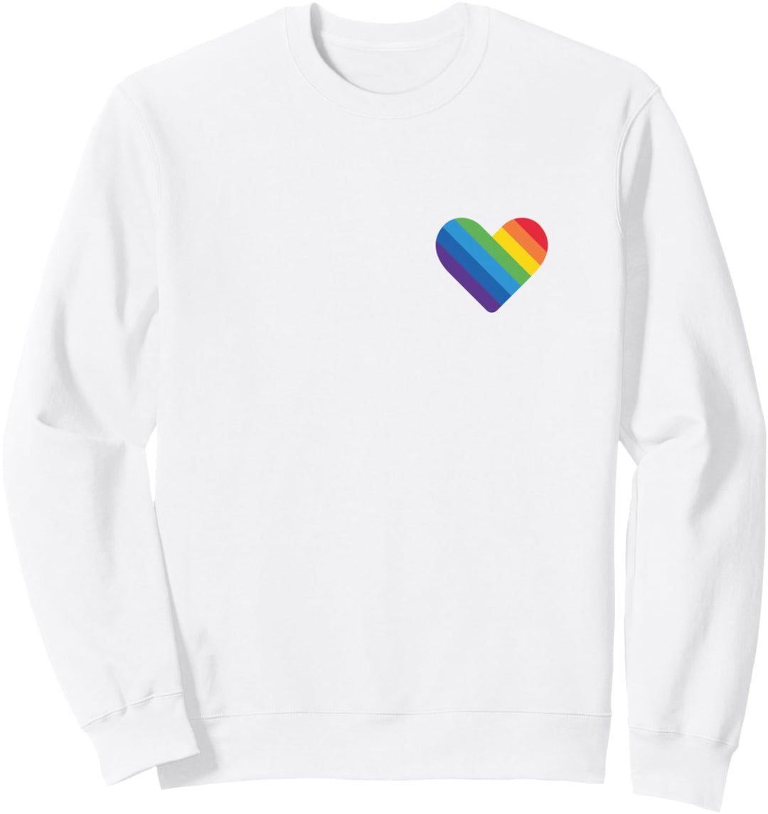 LGBT Gay Lesbian Transgender Pride Heart Flag Sweatshirt