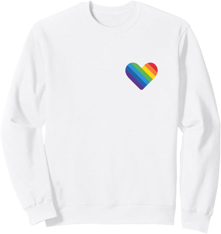 LGBT Gay Lesbian Transgender Pride Heart Flag Sweatshirt