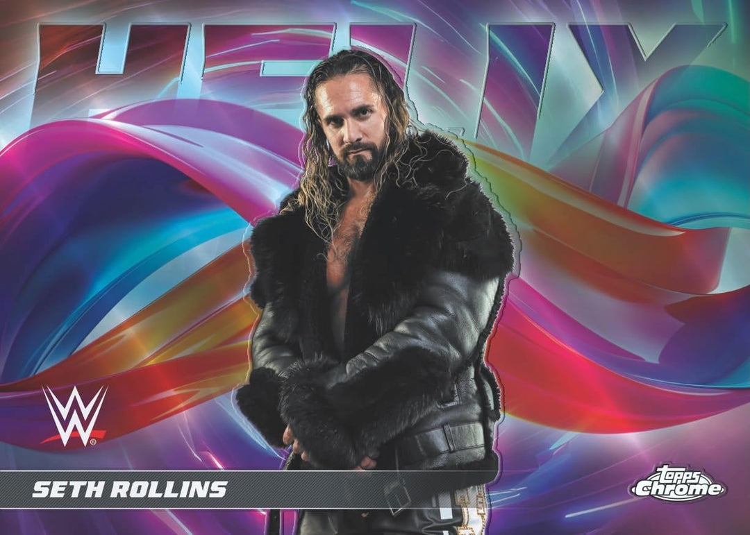 2026 Topps Chrome® WWE - Vorteilsbox (enthält 4 Karten pro Packung, 7 Packungen pro Box mit 3 exklus