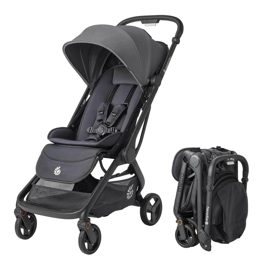 Ergobaby Metro3 Kinderwagen Buggy mit Liegefunktion, Baby-Buggy ab Geburt bis 22kg (0-4 Jahre), Zusa