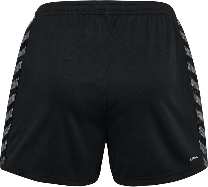 hummel Damen Shorts Hmlauthentic Pl Shorts Woman XXL Schwarz, XXL Schwarz