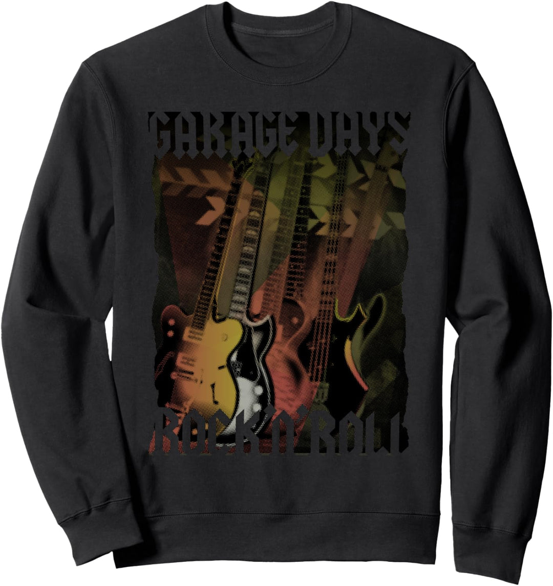 ROCK N 'ROLL GUITARS - Laute Live-Musik-Band Sweatshirt