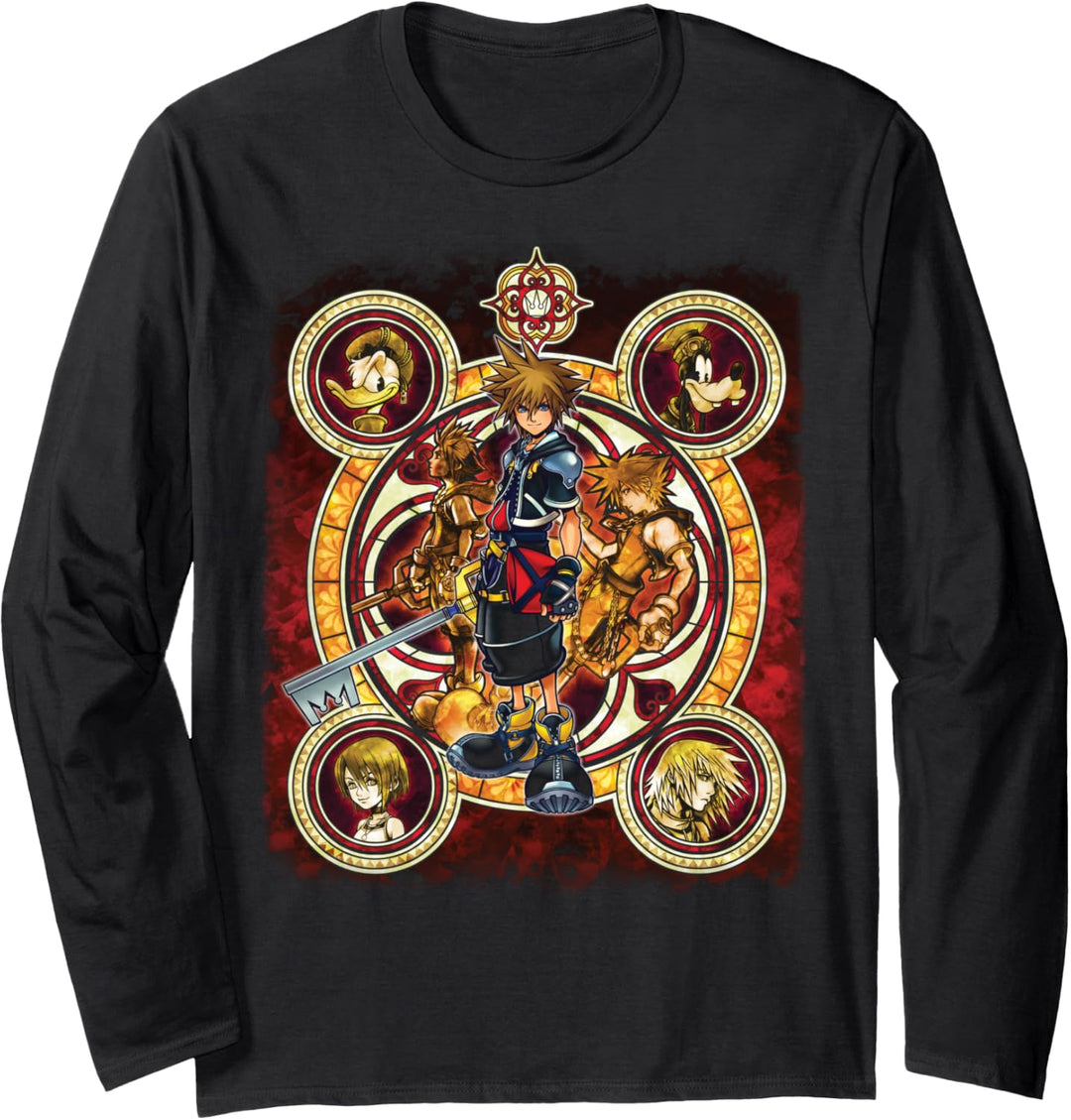 Disney Kingdom Hearts Group Circle Kingdome Langarmshirt
