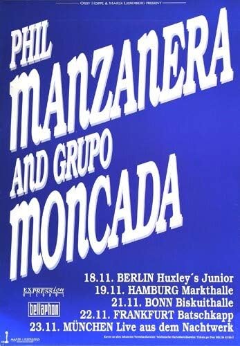 Phil Manzanera - Listen Now, Tour 1977 » Konzertplakat/Premium Poster | Live Konzert Veranstaltung |