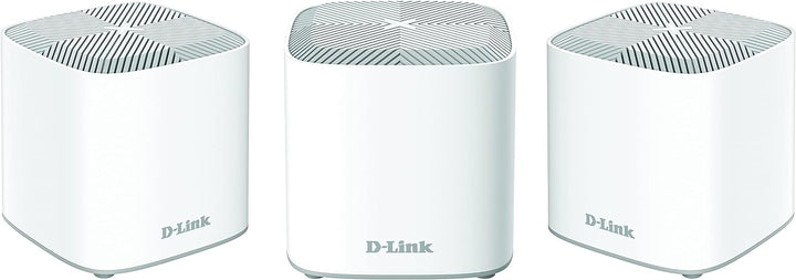 D-Link COVR-X1863 COVR AX1800 Whole Home Mesh Wi-Fi 6 System (3-Pack) (bis zu 600 m2, 2 Gigabit Port