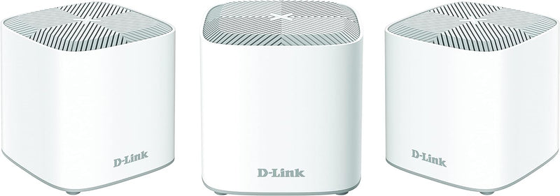 D-Link COVR-X1863 COVR AX1800 Whole Home Mesh Wi-Fi 6 System (3-Pack) (bis zu 600 m2, 2 Gigabit Port