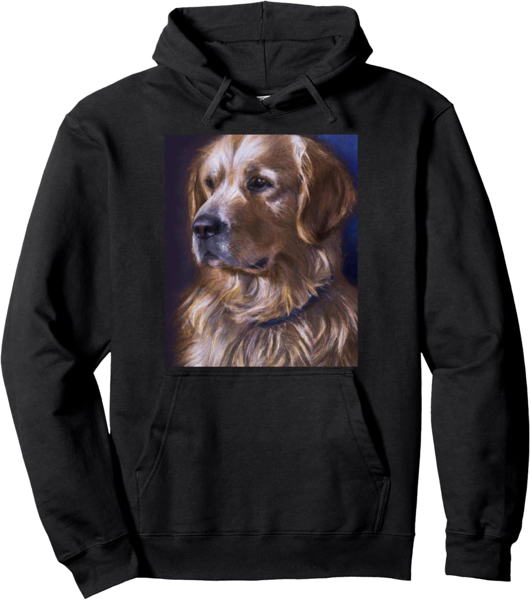 Golden Retriever Portrait Vincent Van Gogh Style Hund Pullover Hoodie