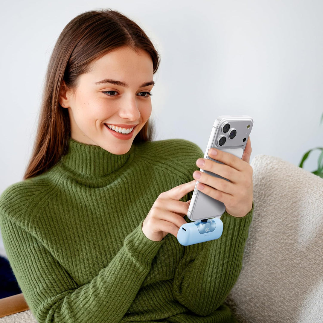 iWALK Powerbank 5500mAh Mini USB C Power Bank 22.5W Fast Charging Powerbank Klein Leicht Kompakte Ex