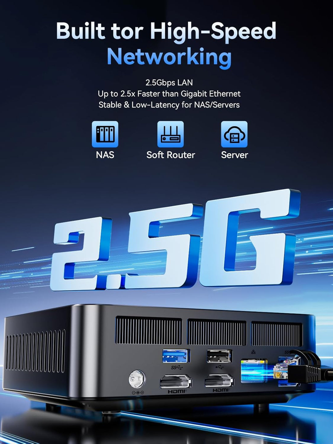 GMKtec K17 AI Mini PC Intel Core Ultra 5 226V up to 4.5GHz 16GB LPDDR5X 1TB SSD 97 Tops AI Intel Arc