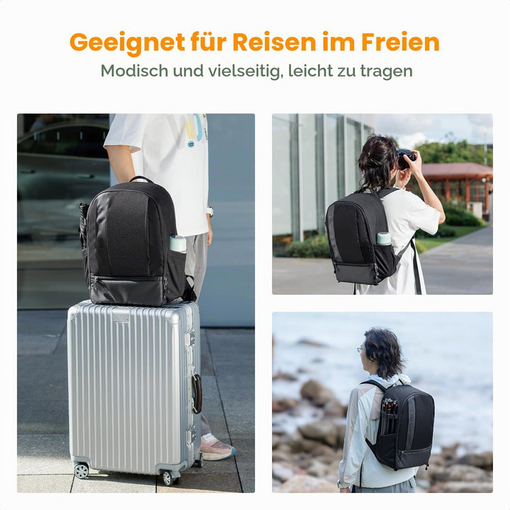 K&amp;F CONCEPT 18L Kamerarucksack, Fotorucksack mit 15.6 Zoll Laptopfach, Grosse Kapazität Camera Backp
