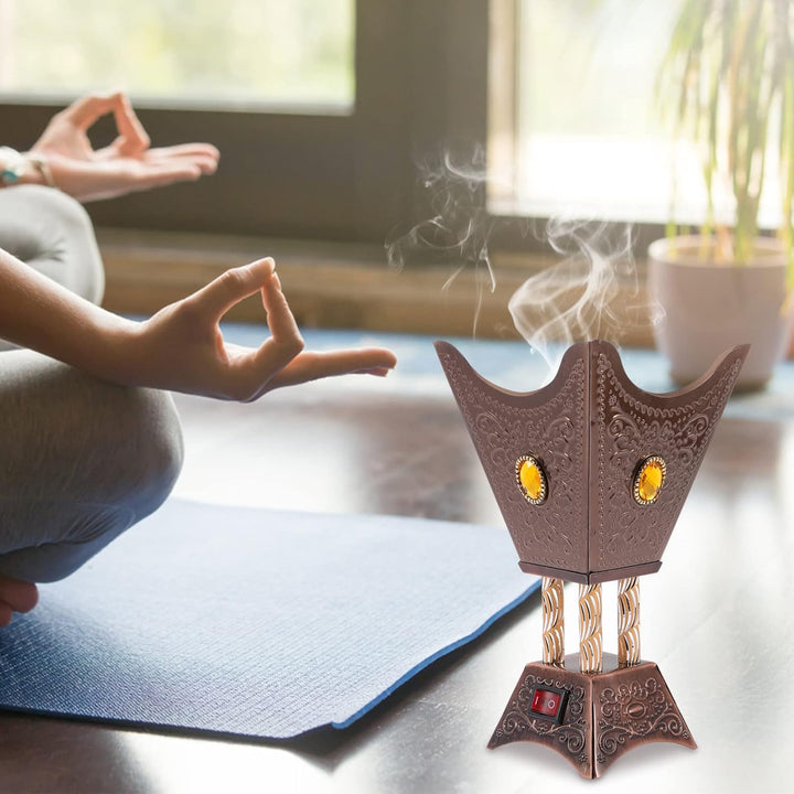 STOBOK Bakhoor Brenner Elektrischer Brenner Oud Weibischsee Brenner - Censerhalter Antiquitäten Bakh