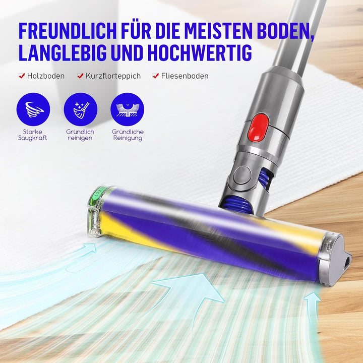 Bürstenwalze für Dyson V15 Detect Slim Absolute Total Clean Extra Staubsauger Rolle Ersatzteile, Sof