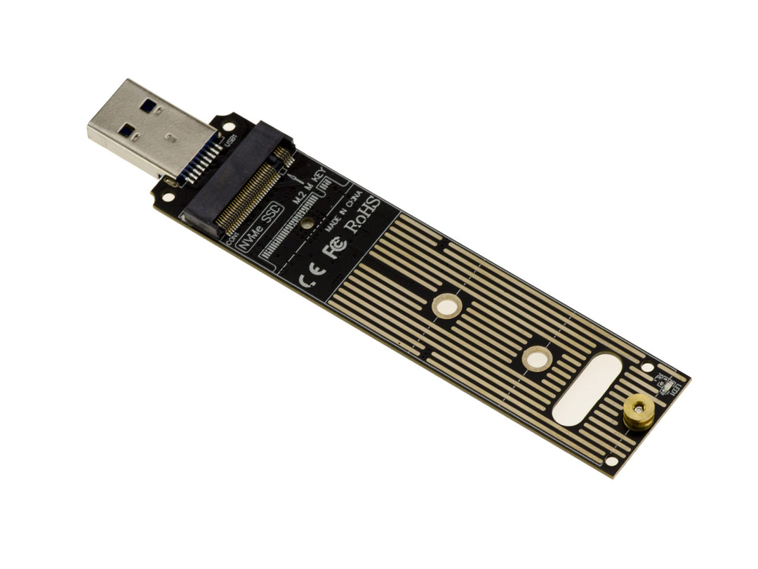 KALEA-INFORMATIQUE USB 3.1 10G Stick-Adapter für M.2 M2 NGFF NVMe B+M oder M Key SSDs mit JMicron JM